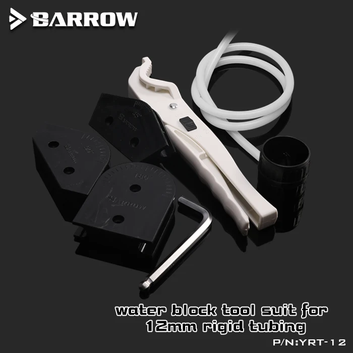 Barrow Hard Tube Bender Pipe Cutter Tool Kit Grupo pc Water Cooling od 12 mm 14 mm 16 mm Petg Acrílico Pipe Yrt12 Yrt-14 Yrt-16