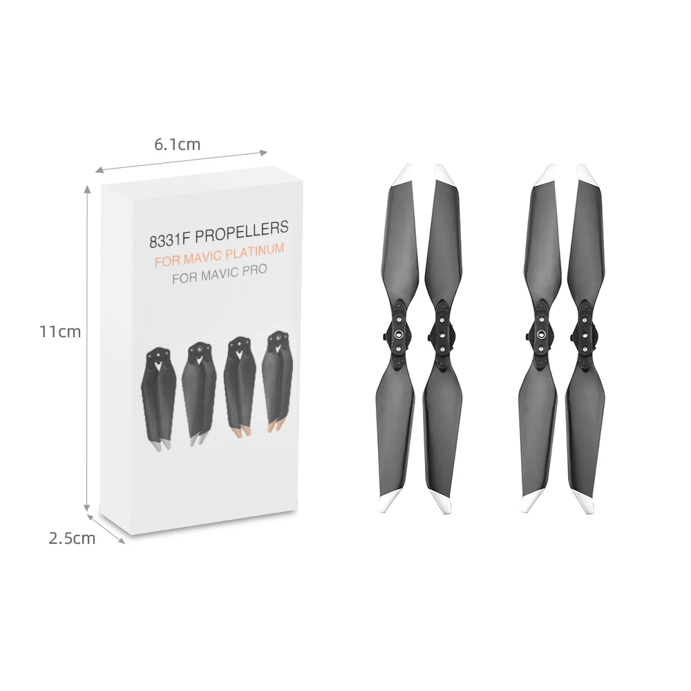 Propellers 8 Pieces Replacement 8331 Low Noise for DJI MAVIC PRO Platinum Drone Spare Parts Props Folding Blade Accessories Wing drone propeller drone propellers drone propeller blades propeller replacement parts