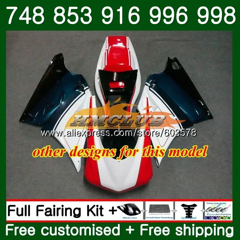 996 для поездок на мотоцикле DUCATI 748 853 916 94 96 97 98 99 01 02 50CL. 96 998 S R 1994 1995 1996 1997 1998 1999 00 2001 2002 красное глянцевое пресс обтекатель