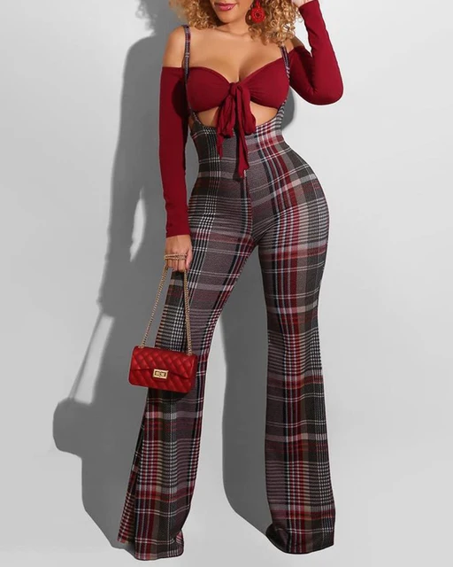 2021 Women Fashion Elegant Casual Plaid 