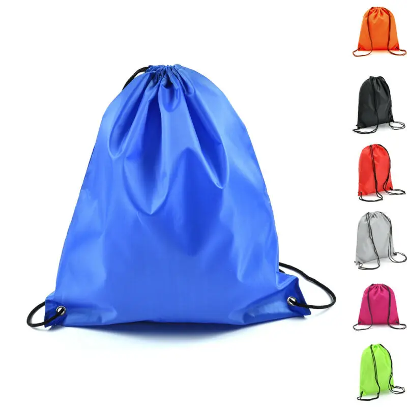 Строка Drawstring Рюкзак Тюльпан Мешок Спортивная вместительная сумка школьная для