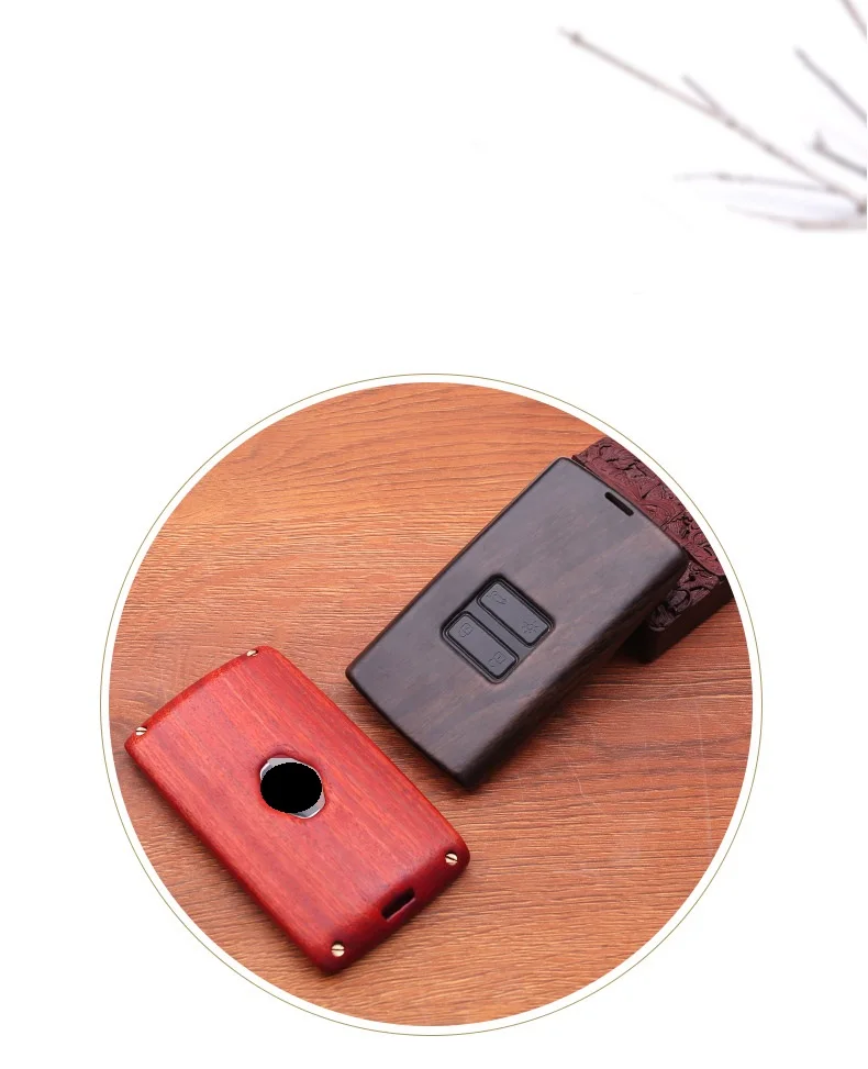 Red sandalwood ebony Key Holder Cover Case Shell For Renault Fluence Duster Megane Kadjar Clio Accessories