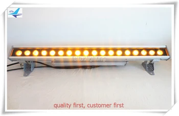 

E-(8/lot+road case ) Waterproof 18x18w 6 in1rgbwa+uv led wall washer outdoor ip65 washer wall light