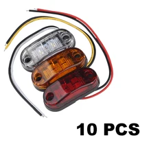 Urbanroad 10 шт./лот 12V 24V Белый прицеп для легковых автомобилей светодиодные, боковые, габаритные фонари для грузовых автомобилей поворота Габаритные огни тайник 9-32 в пост