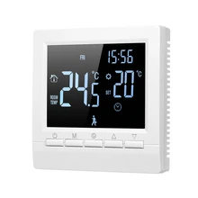 Wi-Fi умный термостат цифровой регулятор температуры приложение управление Программируемый Электрический пол Отопление термостат для домашнего офиса