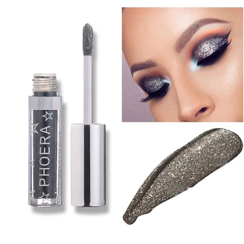 Glitter Eyeshadow Waterproof Liquid Shimmer Long Lasting Metallic Pigments Shine Metals Glitter and Glow Eye Shadow Stickers