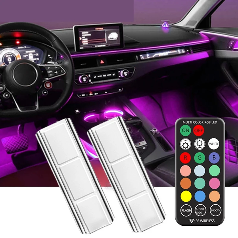 Светильник Rgb лампа для салона автомобиля декоративная с дистанционным