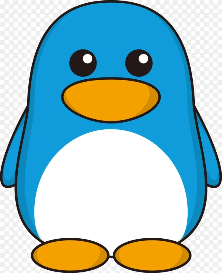 企鹅动画剪辑艺术 蓝色卡通企鹅png图片素材免费下载 图片编号304112 Png素材网