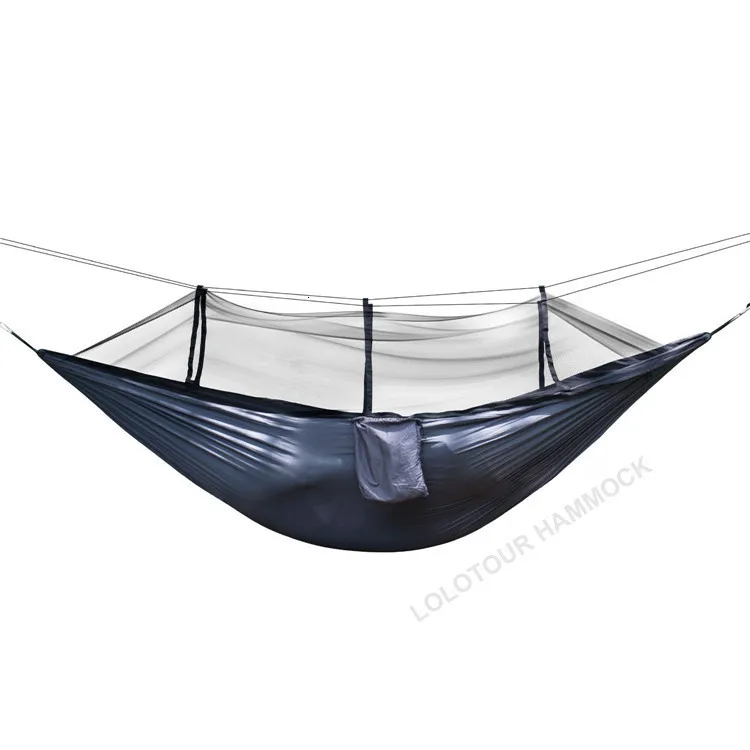 Camping Hammock with Mosquito Net Travel Portable Lightweight Hammocks with Tree Straps for Outsides Beach Patio Hiking Hiking