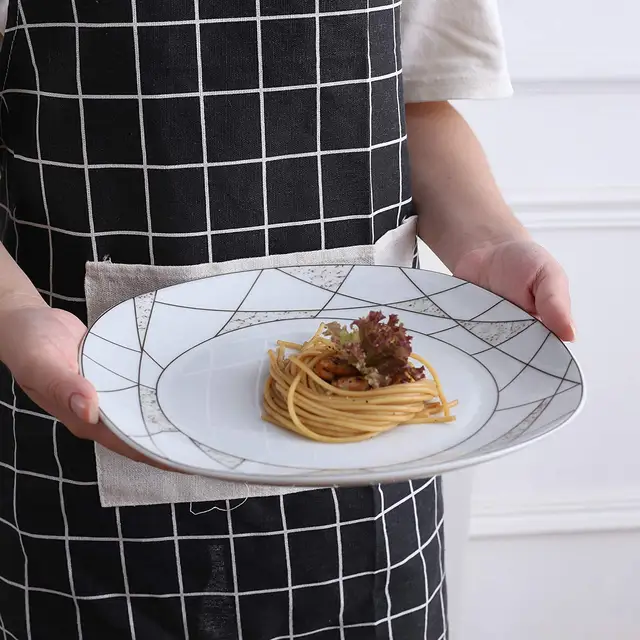 Veweet Serena 18/36 Darabos Konyhai Kerámia Porcelán Tányérok Között Található Desszert Tányér, Leves Vacsora Tányér Evőeszközök - Image 6