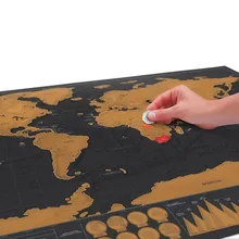 Мини Черный люкс путешествия Scrape Карта мира Плакат путешественник отдых бревна подарок персонализированные путешествия карта отдыха наборы туалетных принадлежностей