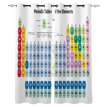 

Periodic Table Window Curtains Living Room Curtain Home Decor