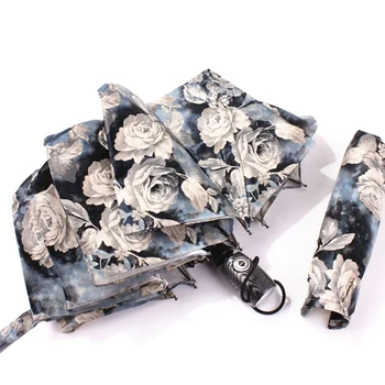 

NEW Fully Automatic Compact Anti-UV Rain Sunshine Windproof Umbrellas Big Strong for Two People for Women Ladies Fashion Parasol