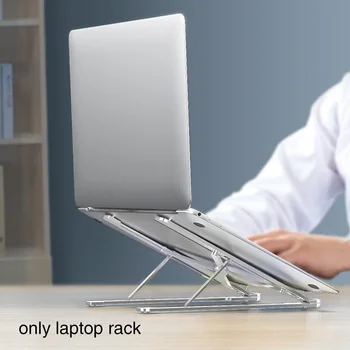 

Non Slip Support Foldable Adjustable Height Design Laptop Stand Cooling Rack Desktop Aluminum Alloy Portable Ultra Thin