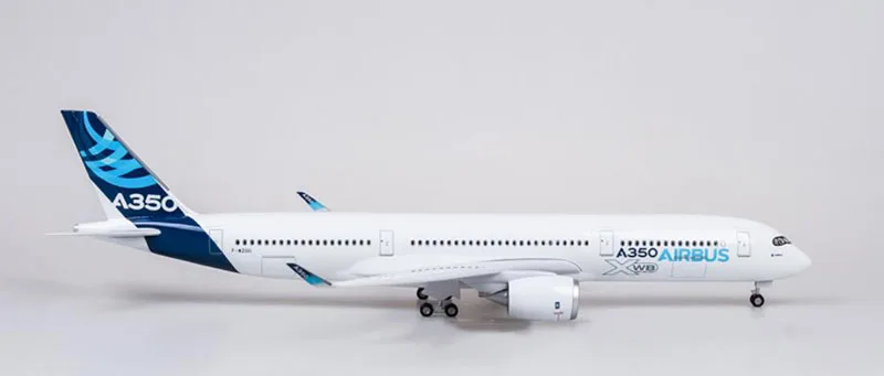 without light 47 см 1/142 Airbus A350 прототип XWB Самолет Авиакомпания модель светодиодный светильник с базовым колесом литой пластик Смола самолет для сбора - Цвет: without light
