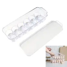 12 сетка контейнер для хранения яиц яйцо держатель для холодильника с крышкой дома Кухня прозрачный чехол Пластик контейнер для хранения яиц