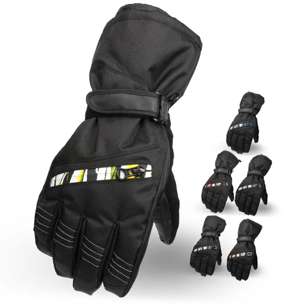 Новинка, мужские лыжные перчатки, флисовые перчатки для сноуборда, снегохода, езды на мотоцикле, зимние перчатки, ветрозащитные, водонепроницаемые, зимние перчатки