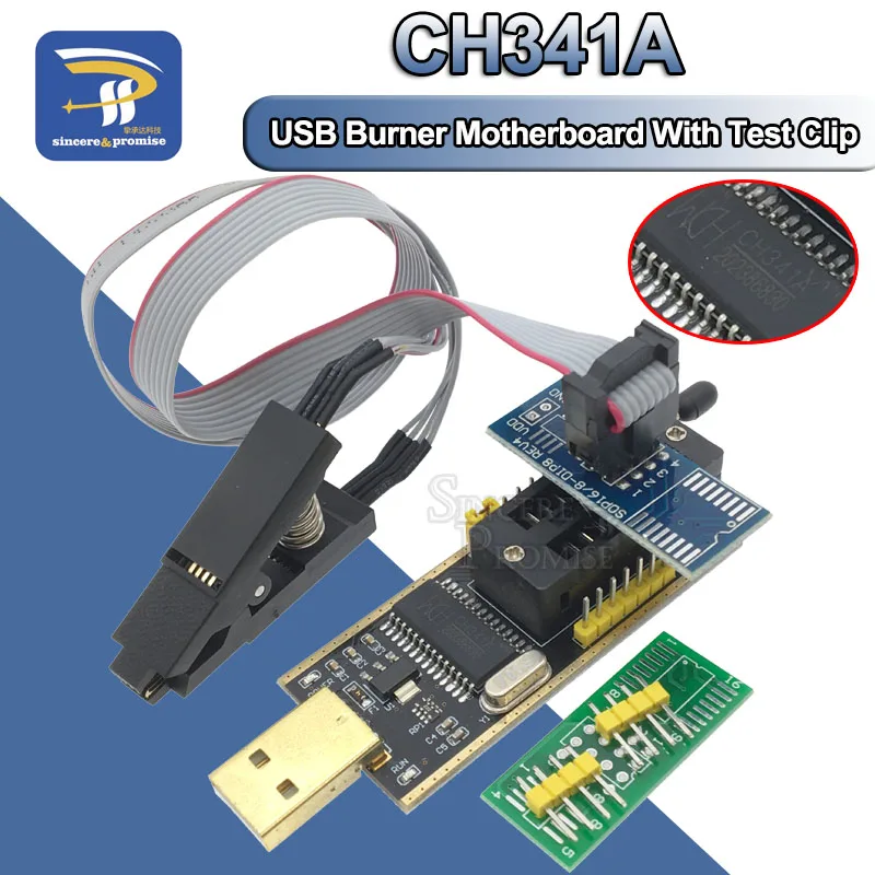SOIC8 SOP8 pince de Test pour EEPROM 93CXX / 25CXX / 24CXX en circuit