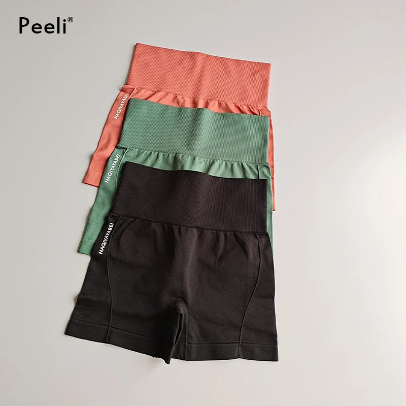 Peeli High Waist Seamless Shorts 