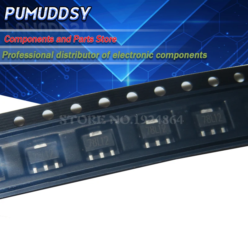 50 шт. 78L12 SOT89 SMD 12В три терминала регулятор новый и СОТ 89 IC|Интегральные схемы| |