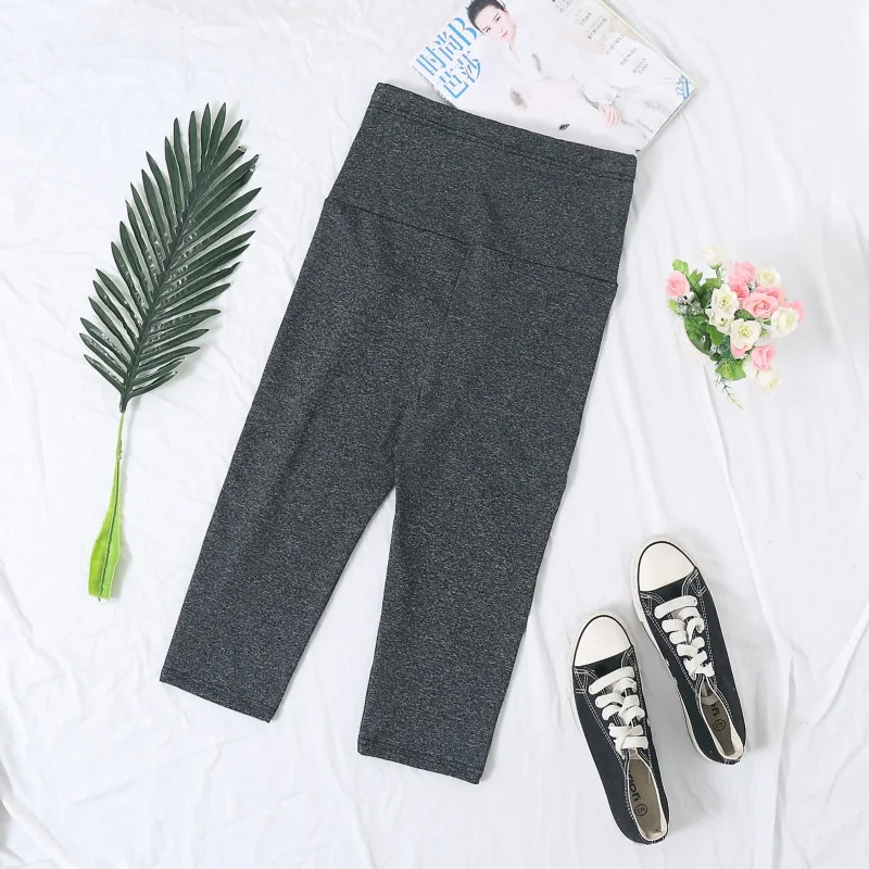 Maternity trousers summer pure color kitten trousers pregnant women leggings for pregnant women maternity leggings Censorships