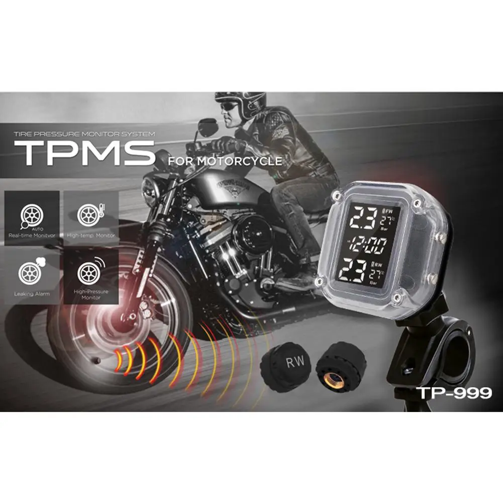 HiMISS DIY TPMS для мотоциклетных шин Система контроля давления с высокой точностью измеритель давления шины Беспроводной внешний датчик
