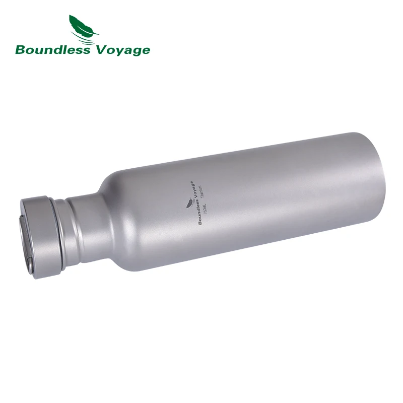 Титановая бутылка для воды Boundless Voyage Outdoor с титановой крышкой чашка кемпинга