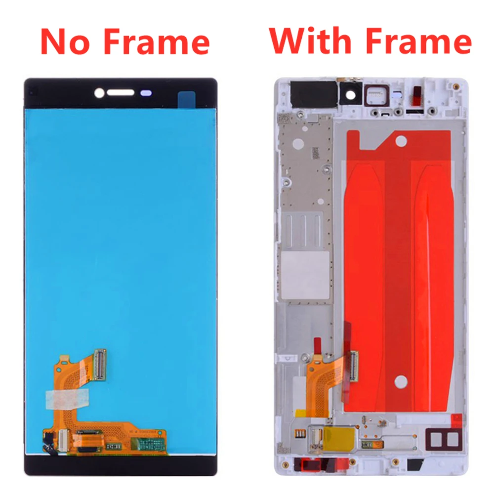 5," ЖК-дисплей для HUAWEI P8 Замена сенсорного экрана с рамкой для HUAWEI P8 ЖК-дисплей GRA L09 gra-l09 gra-ul10