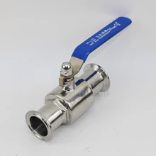 

3/4" 19mm 304 Stainless Steel Sanitary Ball Valve Tri Clamp Ferrule Type For Homebrew Diary Product 3/4" 19mm 304 Stainless St
