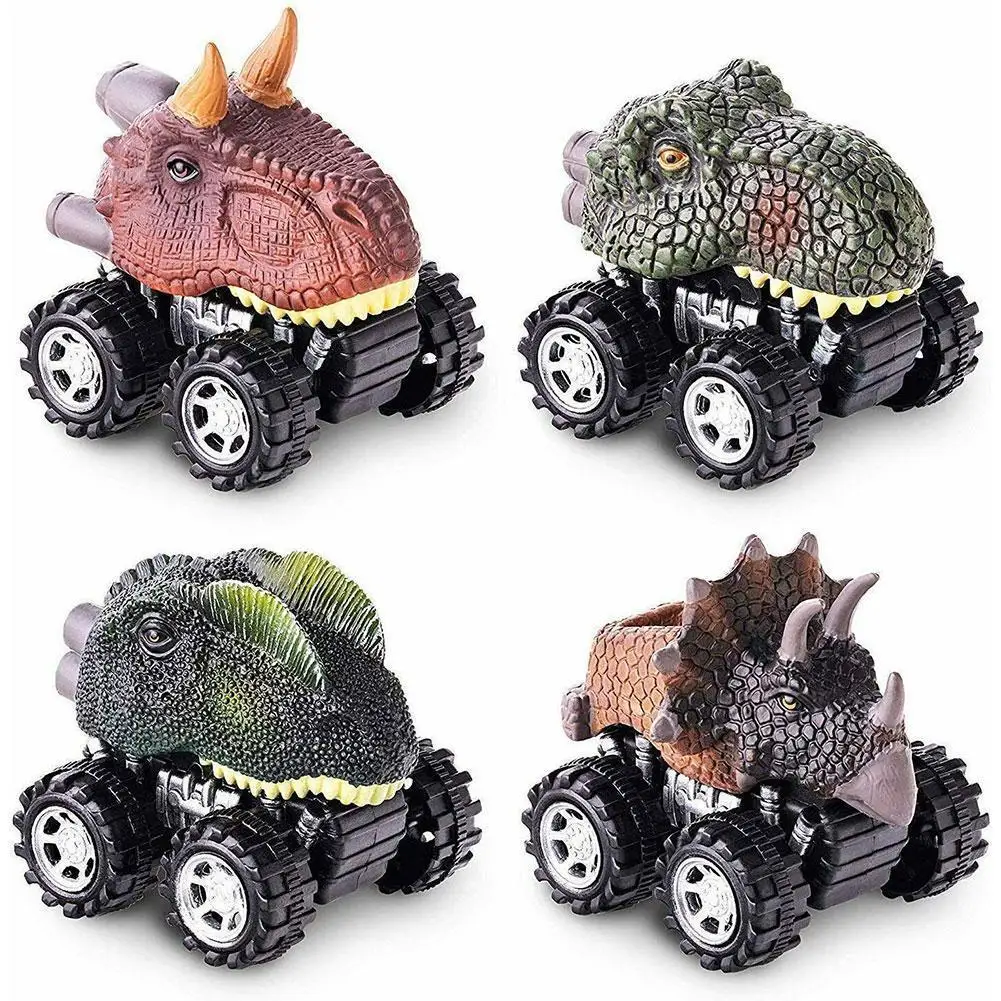 

Dinosaur Pull Back Car Racing Toy Car Model Mini Dinosaur Christmas Toy Car Toy Parent-child Gifts For Boys Model H6S6