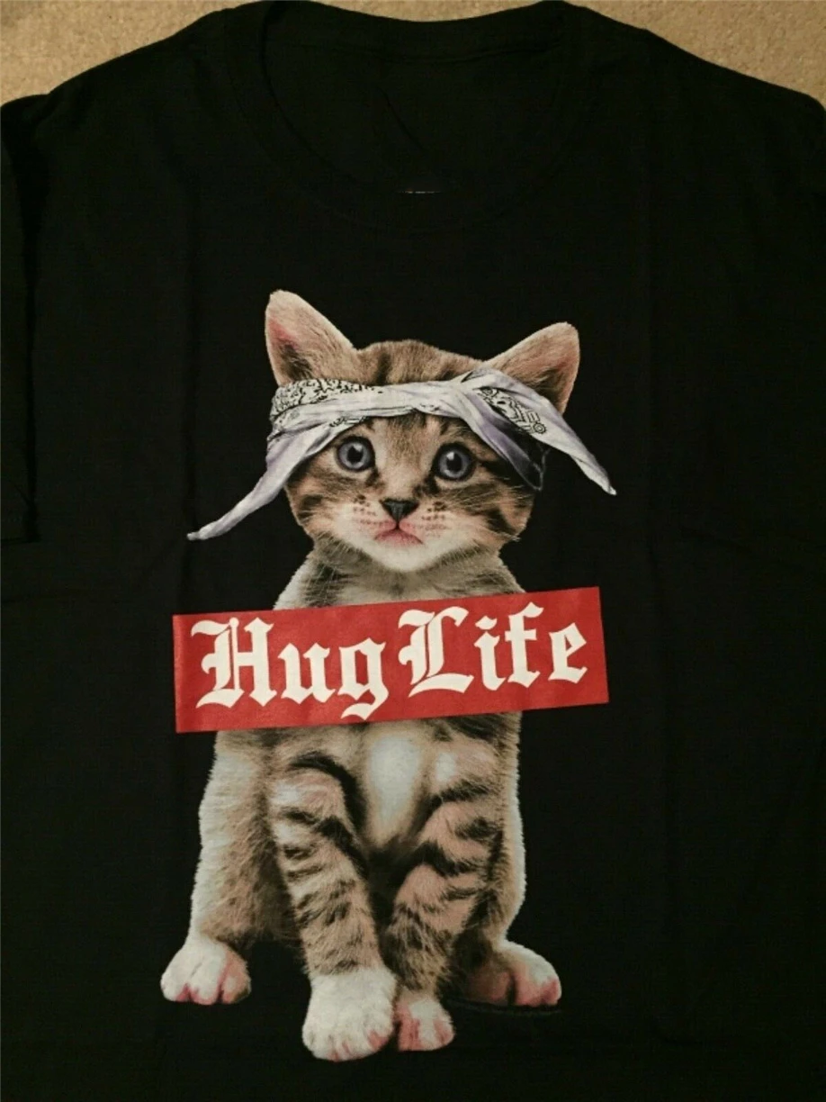 Китти Кот котенок питомец Thug Tabby Calico персидская бандана Hug забавная Мужская
