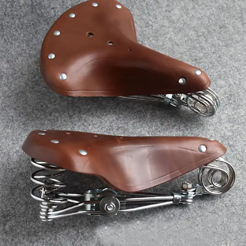 Asiento cuero bicicleta Clearance