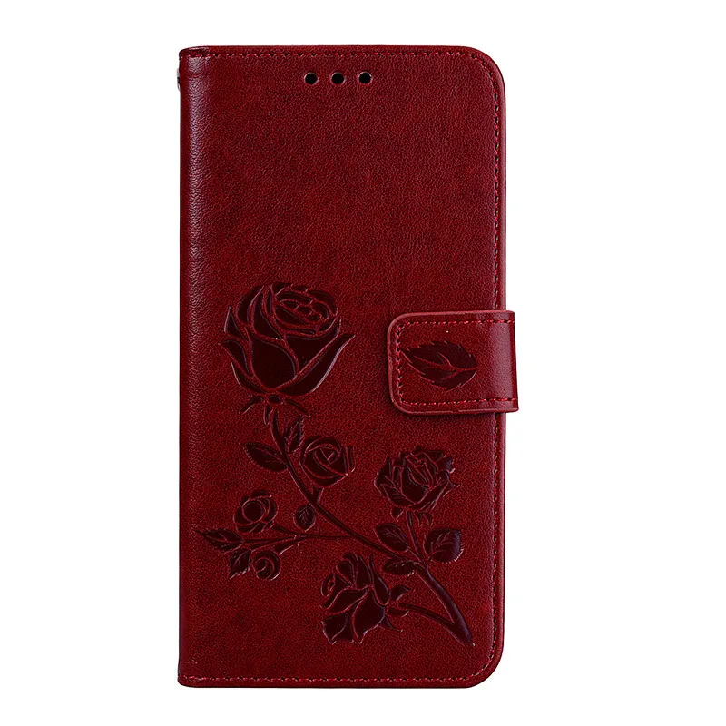 Книжный кожаный чехол для samsung S10 S8 S9 A6 A8 j4 j6 плюс j1 j3 j5 j7 A3 A5 Крышка для coque samsung j2 pro A750 A7 A9 S10e - Цвет: Brown