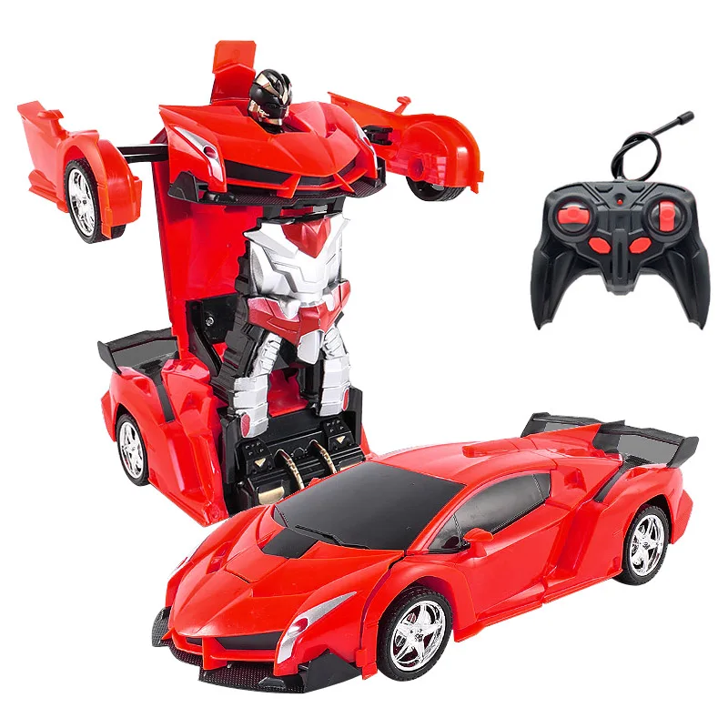 RC Car 24 styles Robots Toys Transformation Robots Sports Vehicle Model  Remote Cool Deformation Car Kids Toys Gifts For Boys remote control car RC Cars