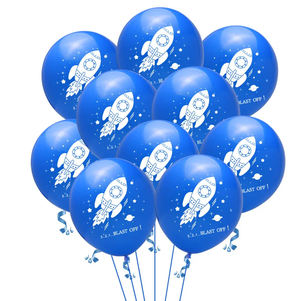 

Spaceship theme party balloon decoration birthday party decorations kids baby shower boy ballon anniversaire number balloon