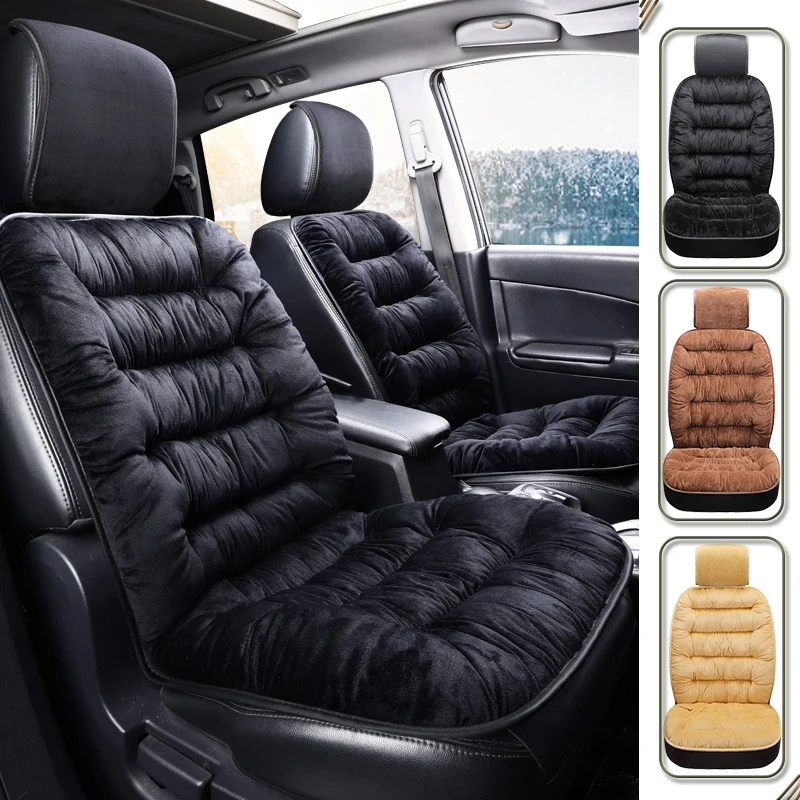 Autos Sitzbezüge Plüsch Auto Sitzkissen Innen Winter Auto-Sitz-Abdeckung  Universal Teppich Matten Protector Stuhl Zubehör - AliExpress