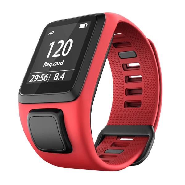 Red Replacement Silicone Wrist Band Strap For TomTom Runner 2 3 Spark 3 Adventurer Golfer 2 Spark Cardio GPS Sport Smart Watchband - Цвет: Red