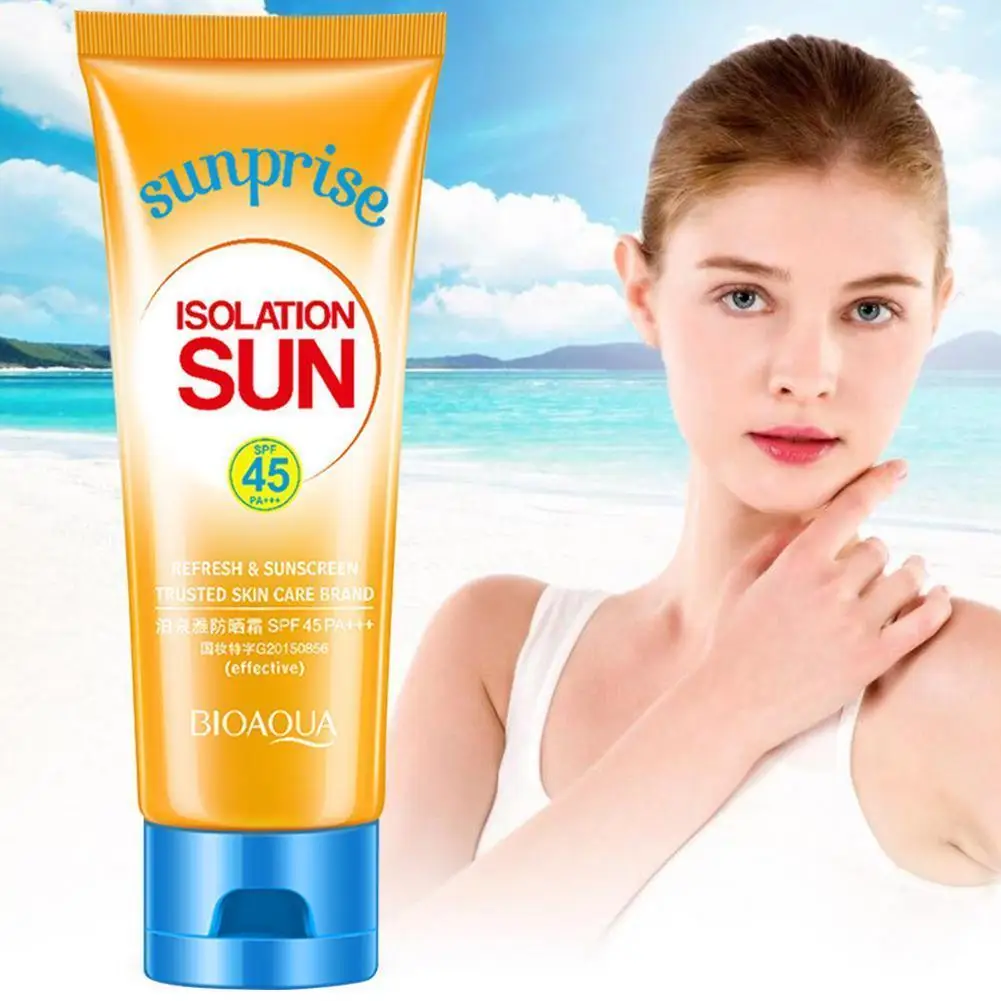 Crema Solar corporal blanqueadora, bloqueador solar para la piel, antiedad, control del aceite, hidratante, fps 45