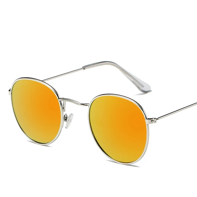 Классические металлические женские солнцезащитные очки Лето Защита от ультрафиолета черная оправа модные очки для взрослых - Цвет линз: 5