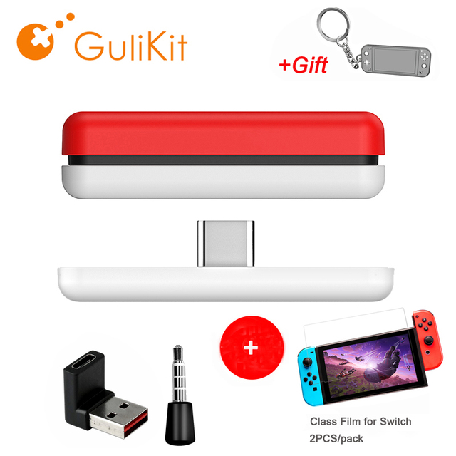 NS07 Route Air Wireless Bluetooth Audio Receiver transmitter Adapter USB-C with Microphone For Nintendo Switch PS4 PS5