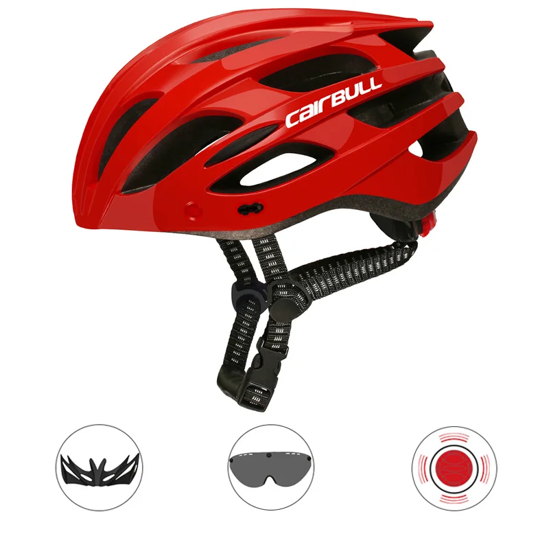 Women Men Mountain Bike Helmet with TT Lens Sun Visor Cycling Safety