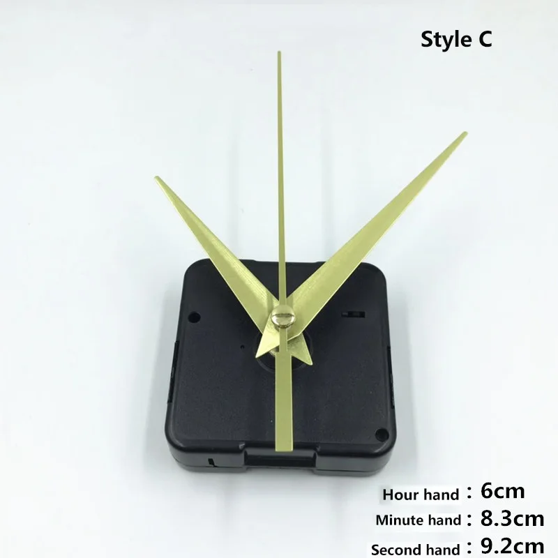 Quiet Wall Clock Quartz Mechanism DIY Model 5168s BLACk Hands 44 