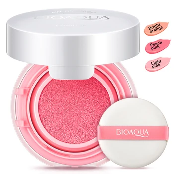 

1 Set Smooth Natural Moisturizing Makeup Blush Cushion Air Cheek Red Paste Color Make-up Blush Cosmetic Blusher