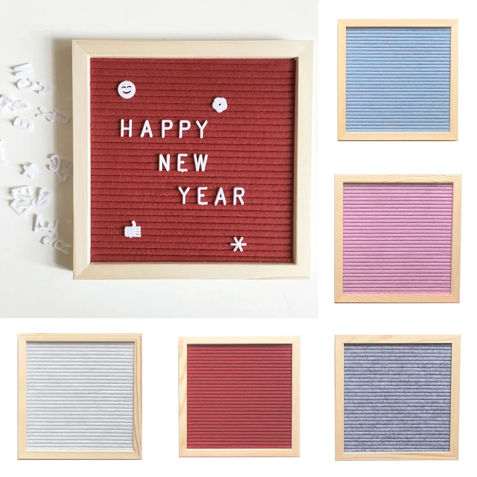 Tableau à lettres letterboard bois 30 x 42 cm + 216 lettres
