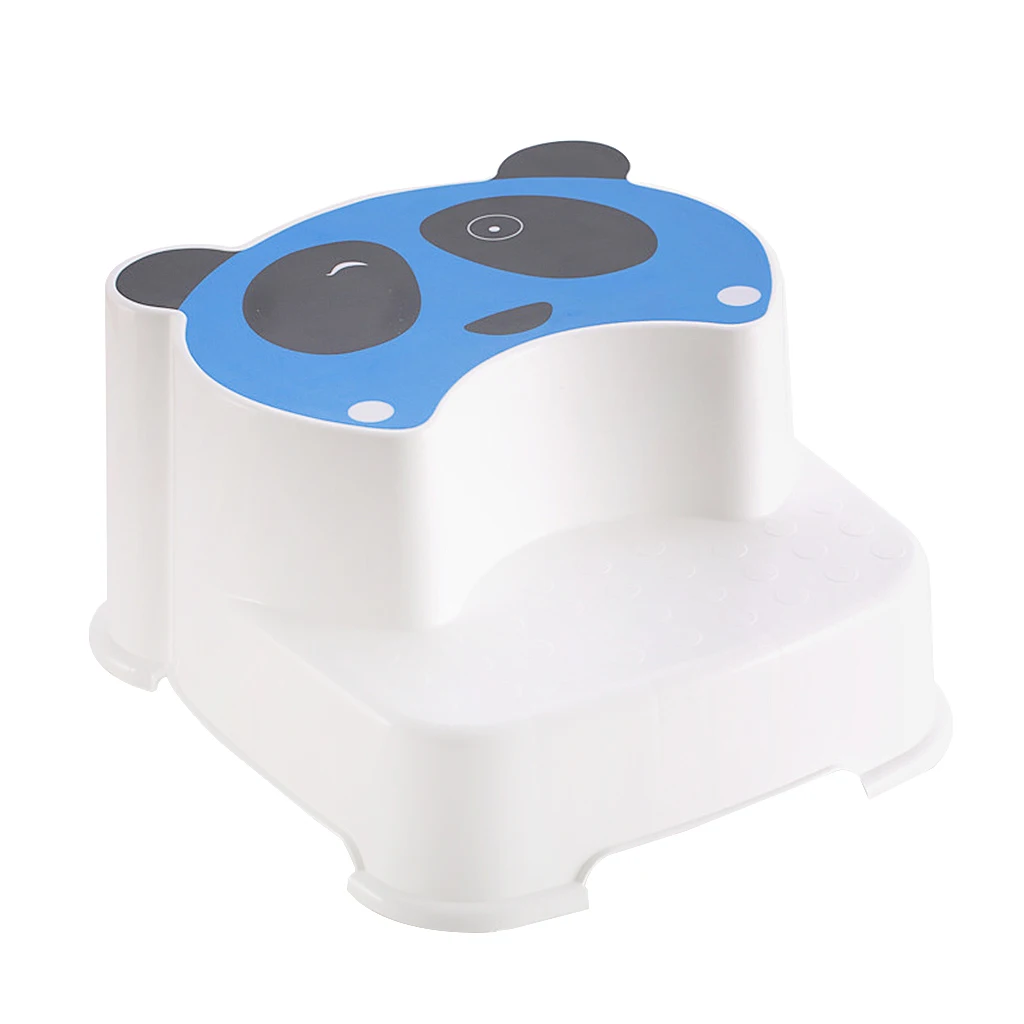 Baby Double Step Stool The Winking Panda for Kids Anti-Slip Childs Foot Stool  For Kids Toddler Stool Toilet