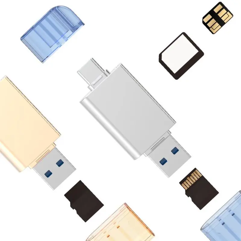 2в1 USB 3,0 type C к Micro SD TF кард-ридер для huawei NM Nano Card