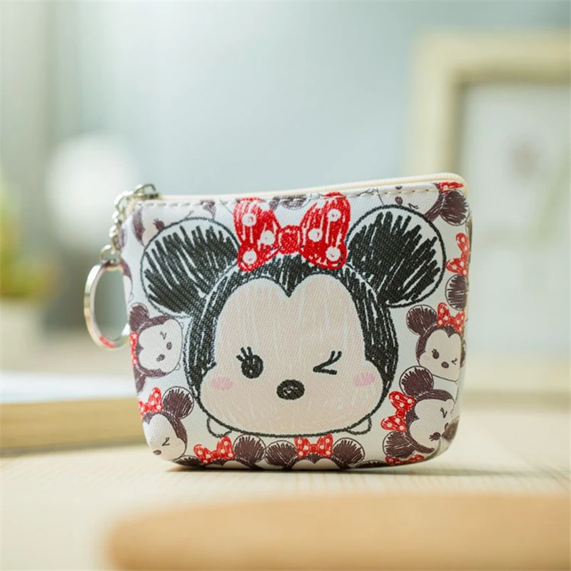 Disney children cartoon purse Coin Mickey Mouse coin bag girl boy gift handbag storage key pendant bag kid packet case pencil