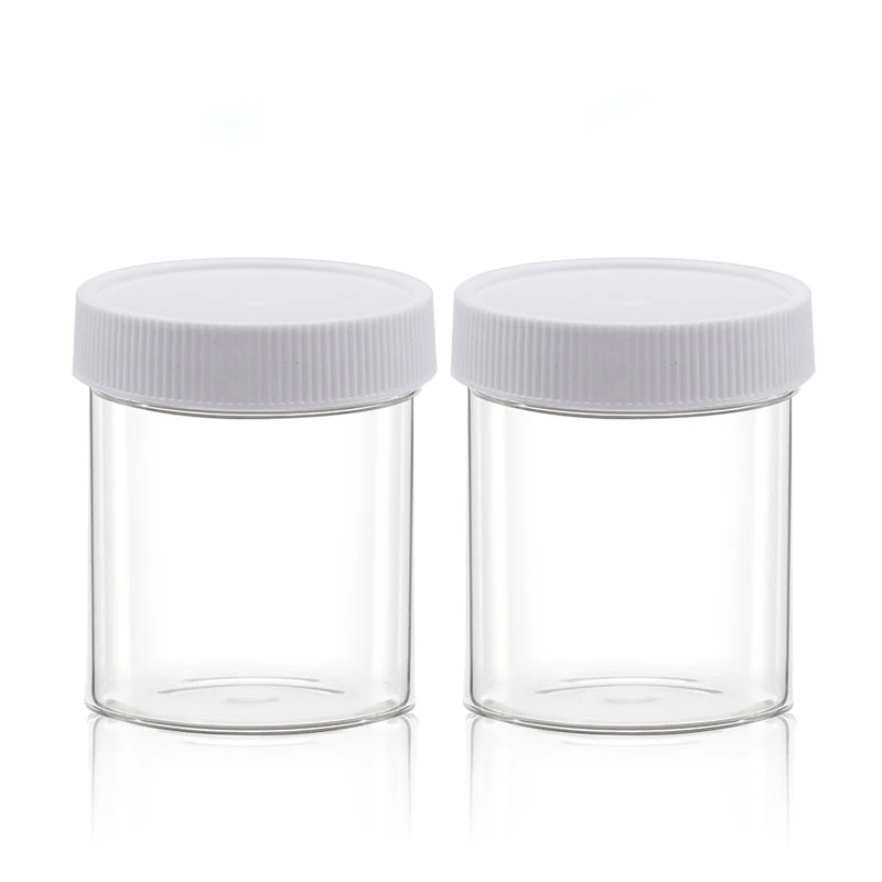 

50pcs 120ml Screw Cap Clear jar Empty Plastic Jar Container , 4oz Powder Pot Tin , Cream Bottle Can Cosmetic Packaging