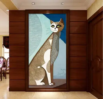 

[Self-Adhesive] 3D Cat Picture WG674 Wall Paper mural Wall Print Decal Wall Murals Belly
