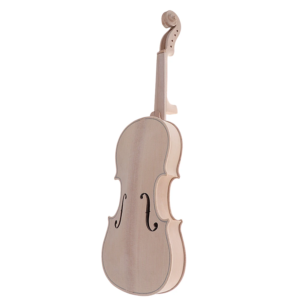 

Violin Set Kit DIY Complete Violin Wood Unfinished Violin 4/4 Instrument Music